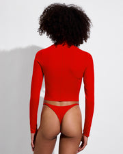 Rays Long Sleeve Top + Skinny Dip Thong - Sweet Chili Heat (Size S)