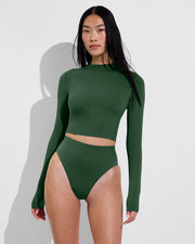 Rays Long Sleeve + Hi Hi Bottom - Tropics (Size S)