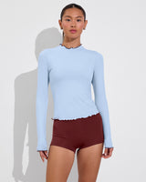 Rays LS Top *Long *Wavy - Blue Skies / Jam