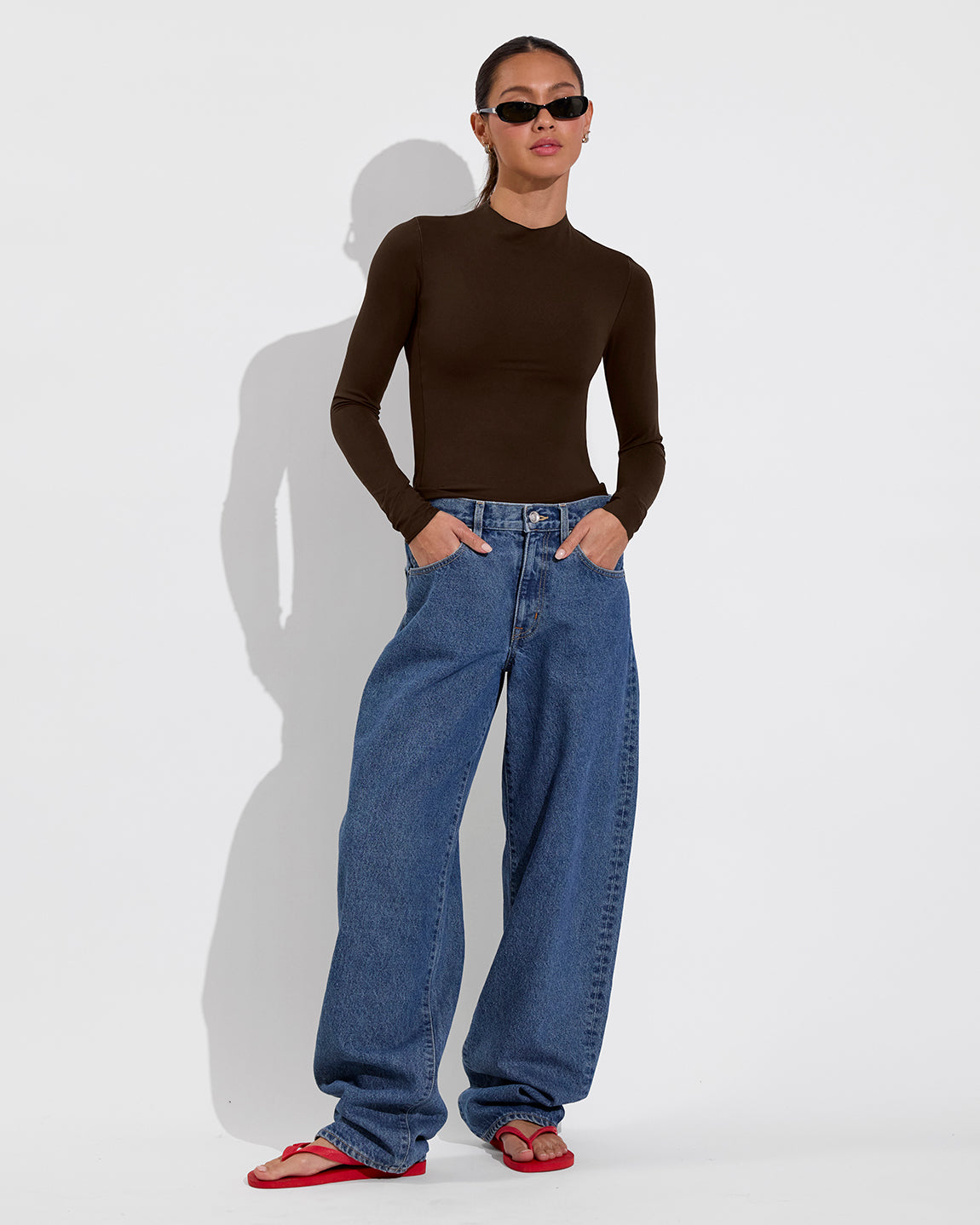 Rays Long Sleeve Top *Long - Cold Brew (Size S)