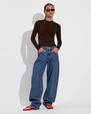 Rays Long Sleeve Top *Long - Cold Brew (Size S)