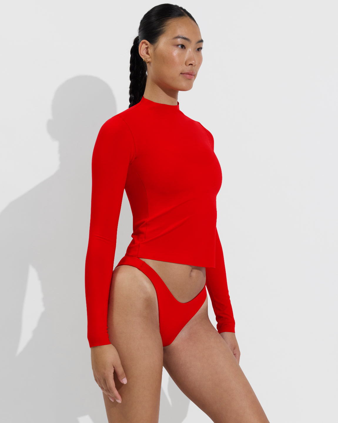 Rays Long Sleeve Top *Long + Dip Bottom - Sweet Chili Heat (Size S)
