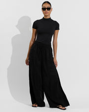 Rays Short Sleeve Top *Long + Playaway Pant - Jet (Size S)