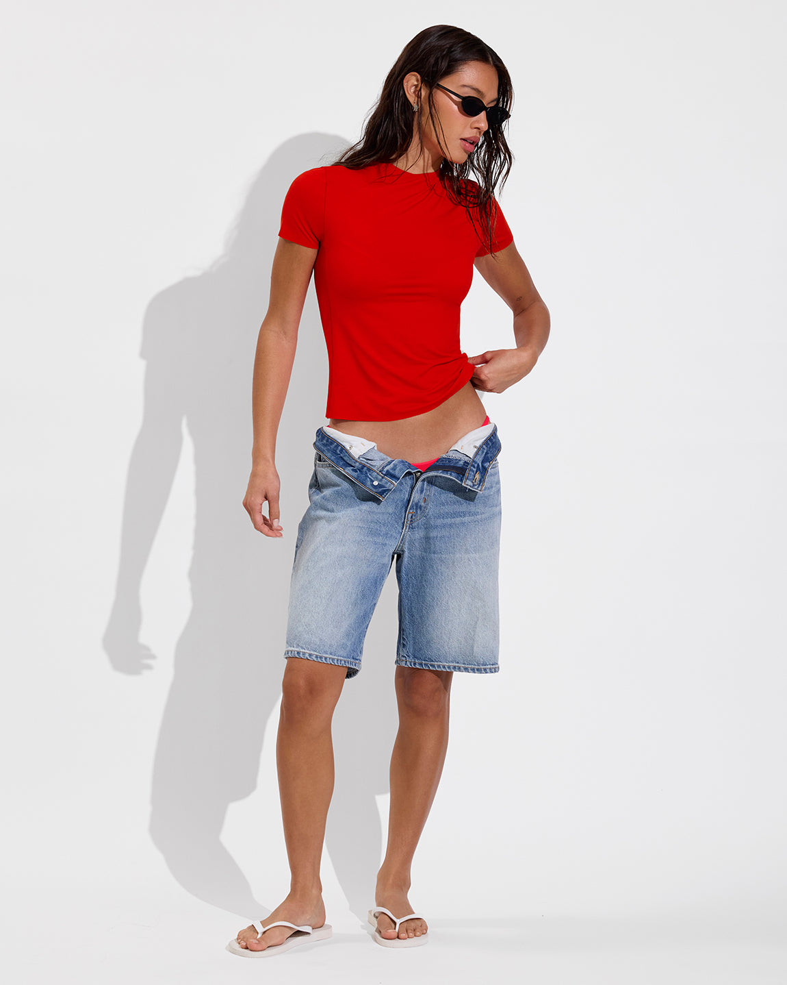 Rays Short Sleeve Top *Long - Sweet Chili Heat (Size S)