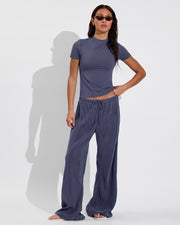 Rays Short Sleeve Top *Long + Journey Pant - Varsity (Size S)