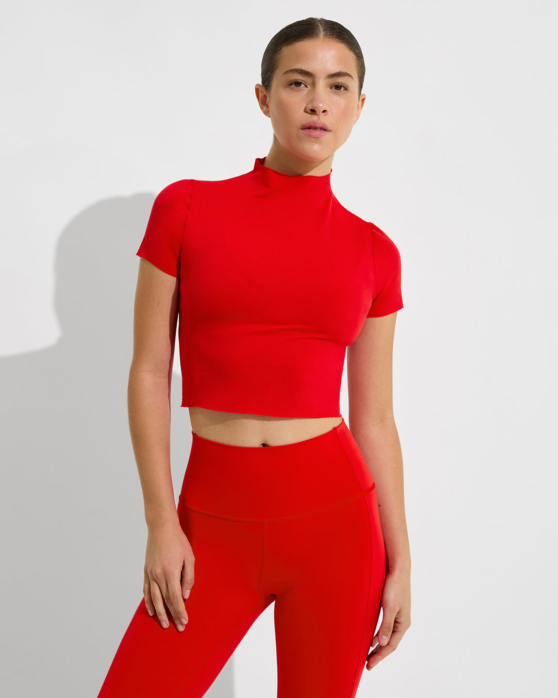 Rays Short Sleeve Top + Super Moves Tight - Sweet Chili Heat (Size S) [Front View]