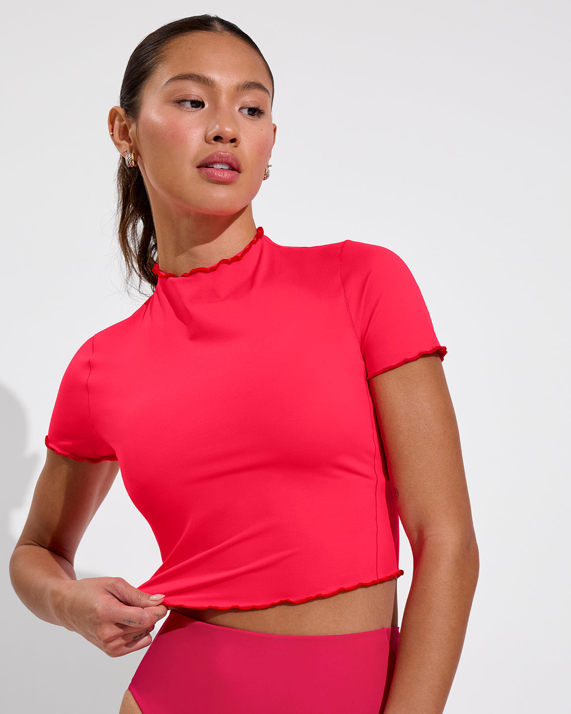 Rays Short Sleeve Top *Wavy - Rescue / Sweet Chili Heat + Hi Hi Bottom - La La Land (Size S)