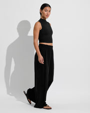 Rays Sleeveless Top + Day Trip Pant - Jet (Size S)
