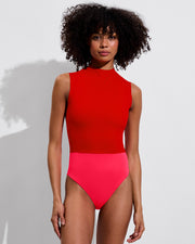Rays Sleeveless Top - Sweet Chili Heat + Fast Track Suit - Rescue (Size S)