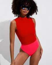 Rays Sleeveless Top - Sweet Chili Heat + Fast Track Suit - Rescue (Size S)