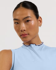 Rays Sleeveless Top *Long *Wavy - Blue Skies / Jam (Size S)