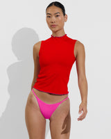 Rays Sleeveless Top *Long *Wavy - Sweet Chili Heat / Hot