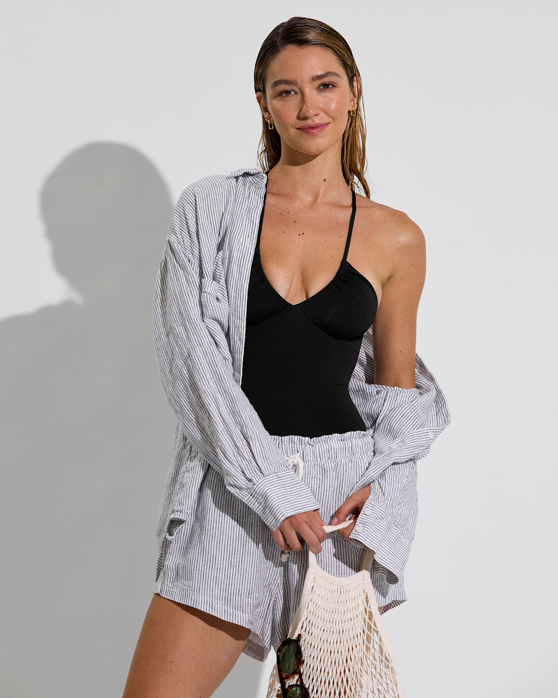 Reef Suit - Sprint (Size S) + Getaway Button Down (Size S/M) + Getaway Short - Varsity/Coconut (Size S)