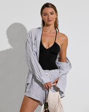 Reef Suit - Sprint (Size S) + Getaway Button Down (Size S/M) + Getaway Short - Varsity/Coconut (Size S)