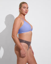 Reef Top D+ - Riptide (36DD) + Throwback Bottom - Stormy (Size L)