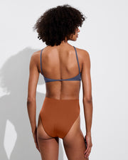 Reef Top - Varsity + Hi Hi Bottom - Bronze (Size S)