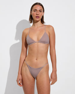 Sandy Top + Skinny Dip Bottom - Tiki / Holiday Stripe (Size S)