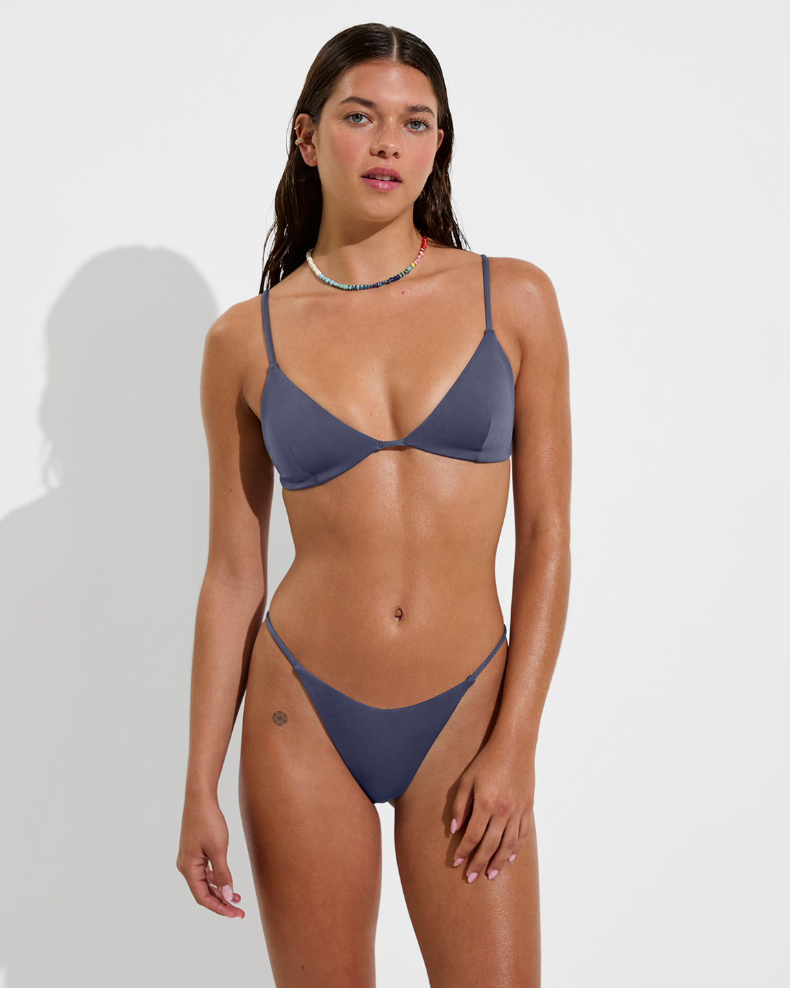 Sandy Top + Skinny Dip Bottom - Varsity (Size S)
