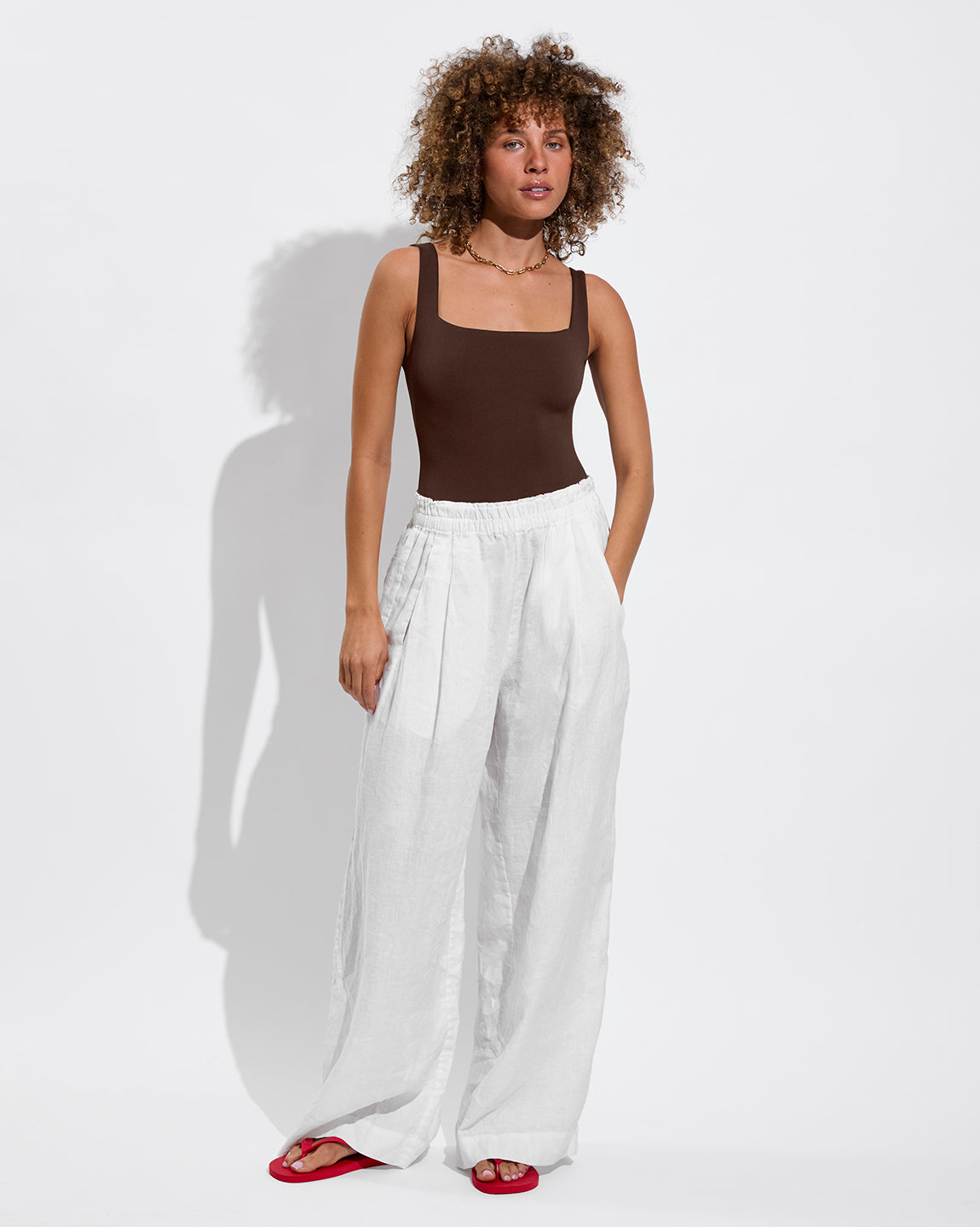 Streamline Suit - Cold Brew + Coastal Pant - Coconut (Size S)