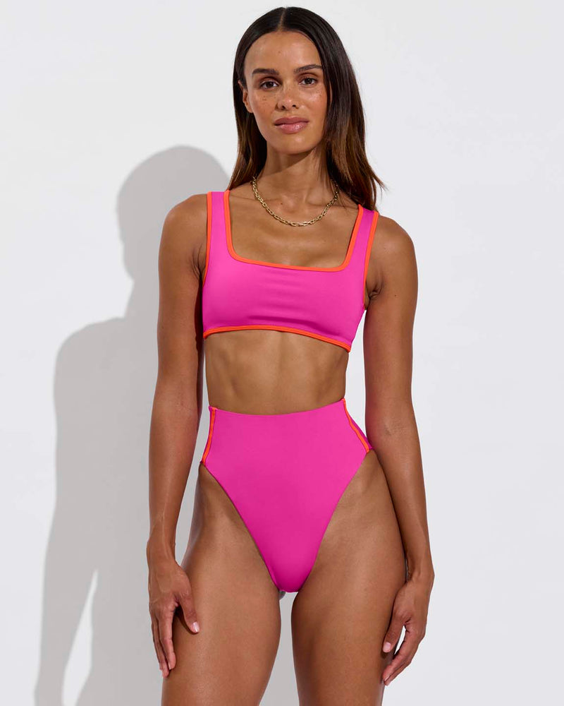 Streamline Top + Hi Hi Bottom - Hot / Aperol (Size S)