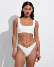 Streamline Top + Dip Bottom - Coconut (Size S)