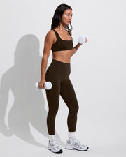 Streamline Top + Super Moves Tight - Cold Brew (Size S)