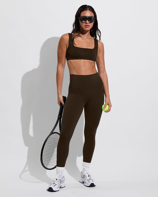 Streamline Top + Super Moves Tight - Cold Brew (Size S)