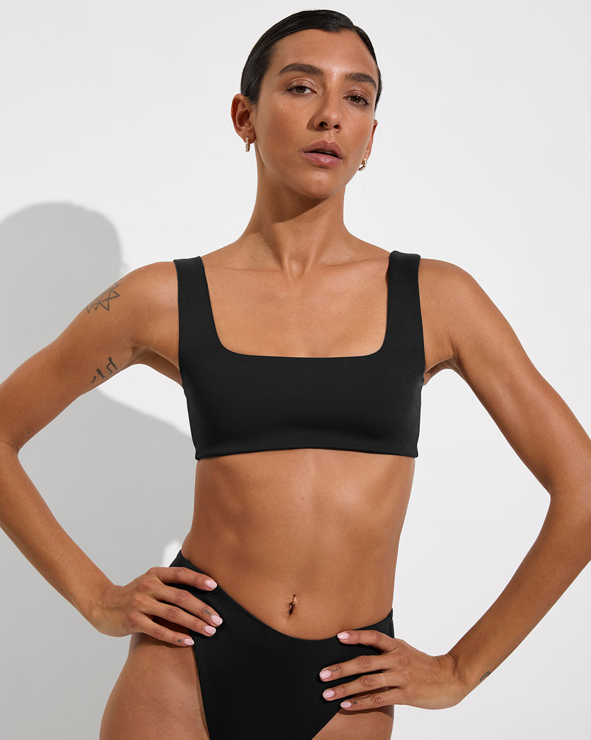Streamline Top + Throwback Bottom - Jet (Size S)