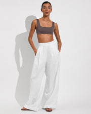 Streamline Top - Stormy + Coastal Pant - Coconut (Size S)