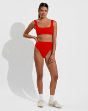 Streamline Top + Hi Hi Bottom - Sweet Chili Heat (Size S)