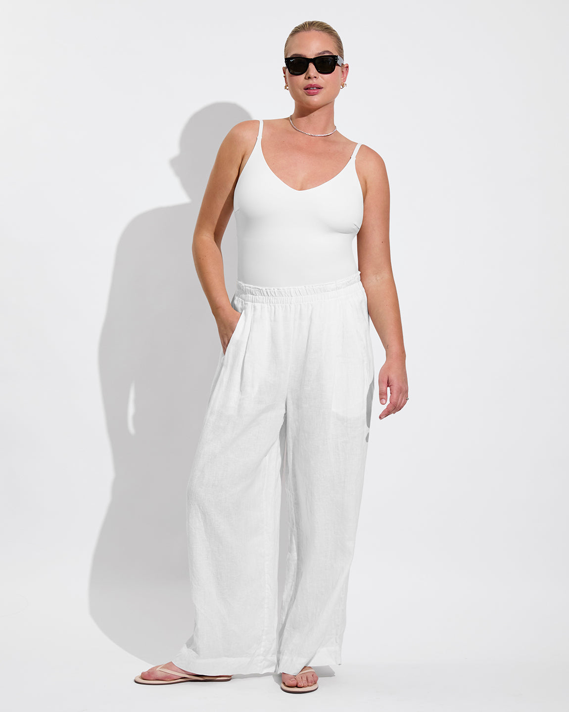 Sunday Suit D+ (36DD, Size L) + Getaway Pant - Coconut (Size L)