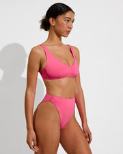 Sunday Top D+ (32D, Size S) + Super Hi Hi Bottom - Zinc (Size S)