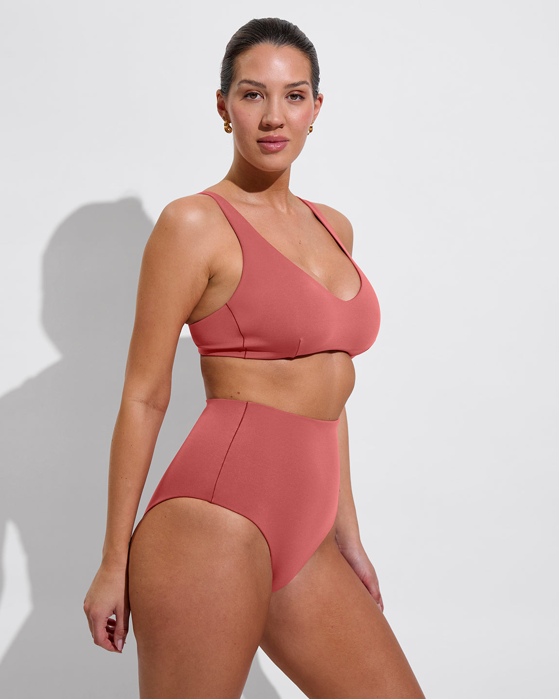 Sunday Top D+ (34DD, Size L) + Hi Tide Bottom - Camp (Size L)