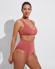 Sunday Top D+ (34DD, Size L) + Hi Tide Bottom - Camp (Size L)