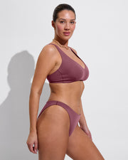 Sunday Top D+ (34DD, Size L) + Wear To Bottom - Desert Plum (Size L)