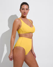 Sunday Top D+ (34DD, Size L) + Hi Tide Bottom - Mango (Size L)