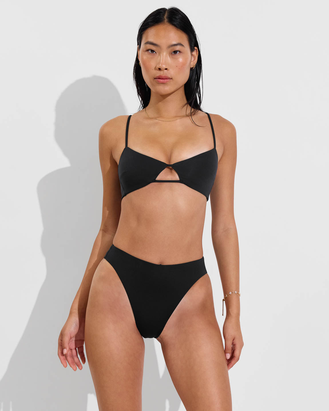 Sunny Side Top + Throwback Bottom - Jet (Size S)