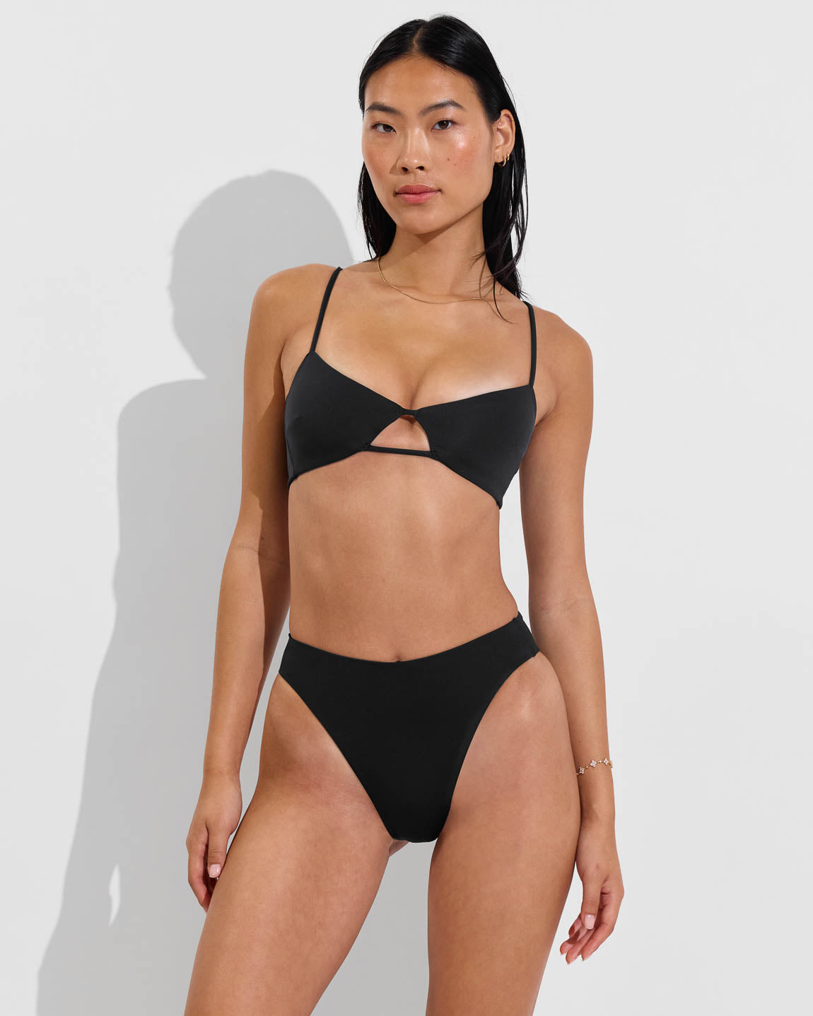 Sunny Side Top + Throwback Bottom - Jet (Size S)