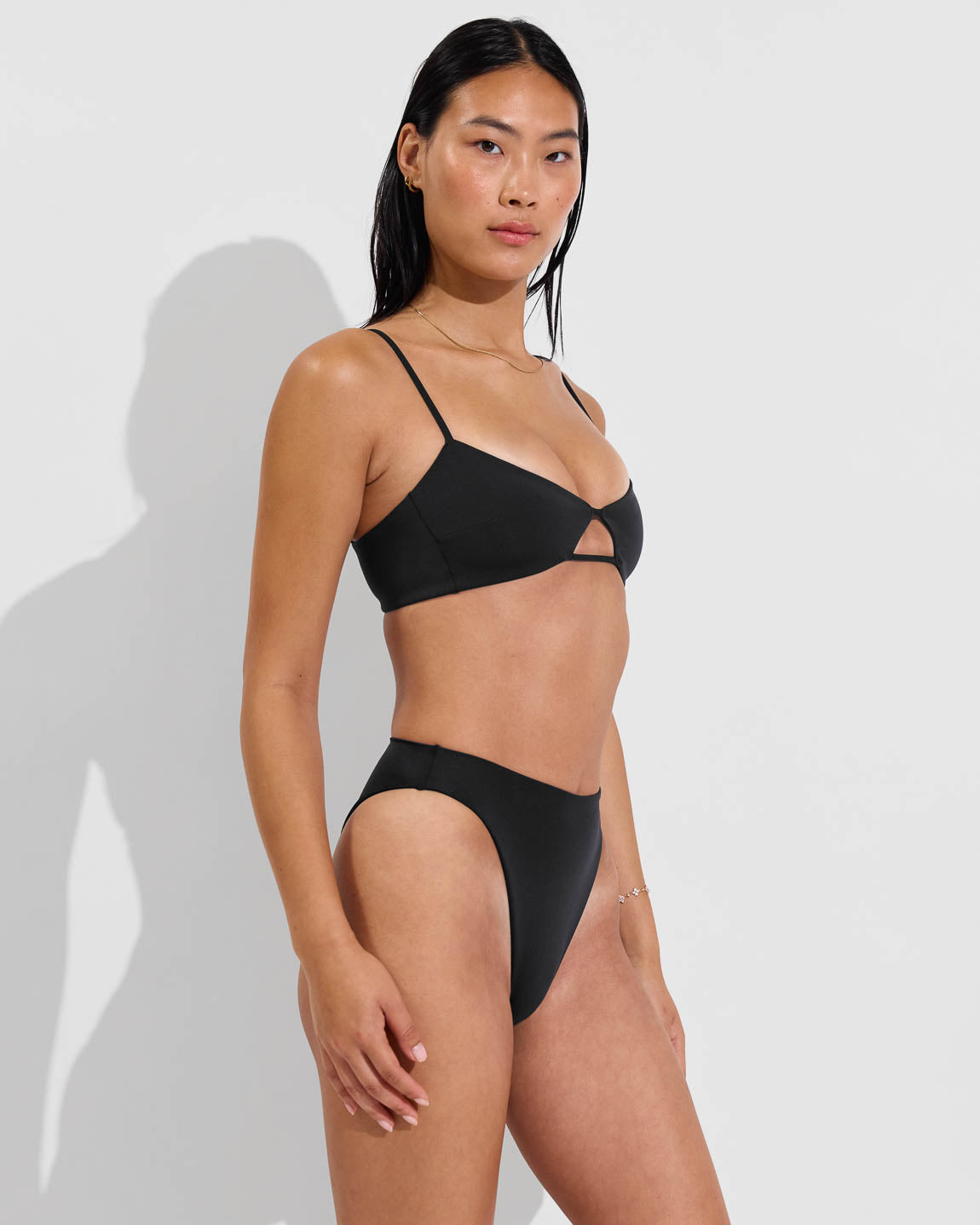 Sunny Side Top + Throwback Bottom - Jet (Size S)