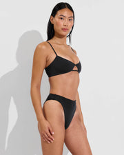 Sunny Side Top + Throwback Bottom - Jet (Size S)