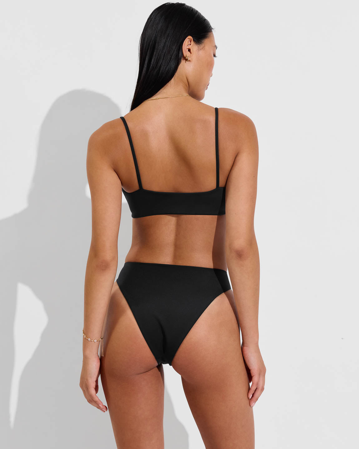 Sunny Side Top + Throwback Bottom - Jet (Size S)