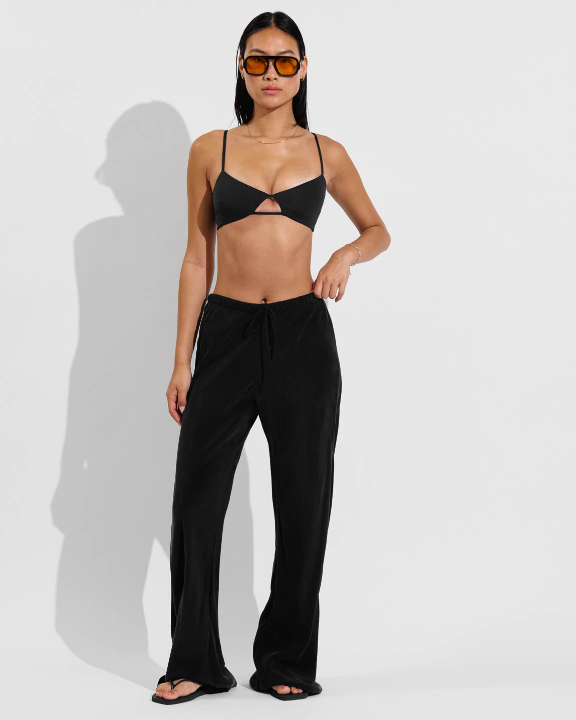 Sunny Side Top + Throwback Bottom + Journey Pant - Jet (Size S)