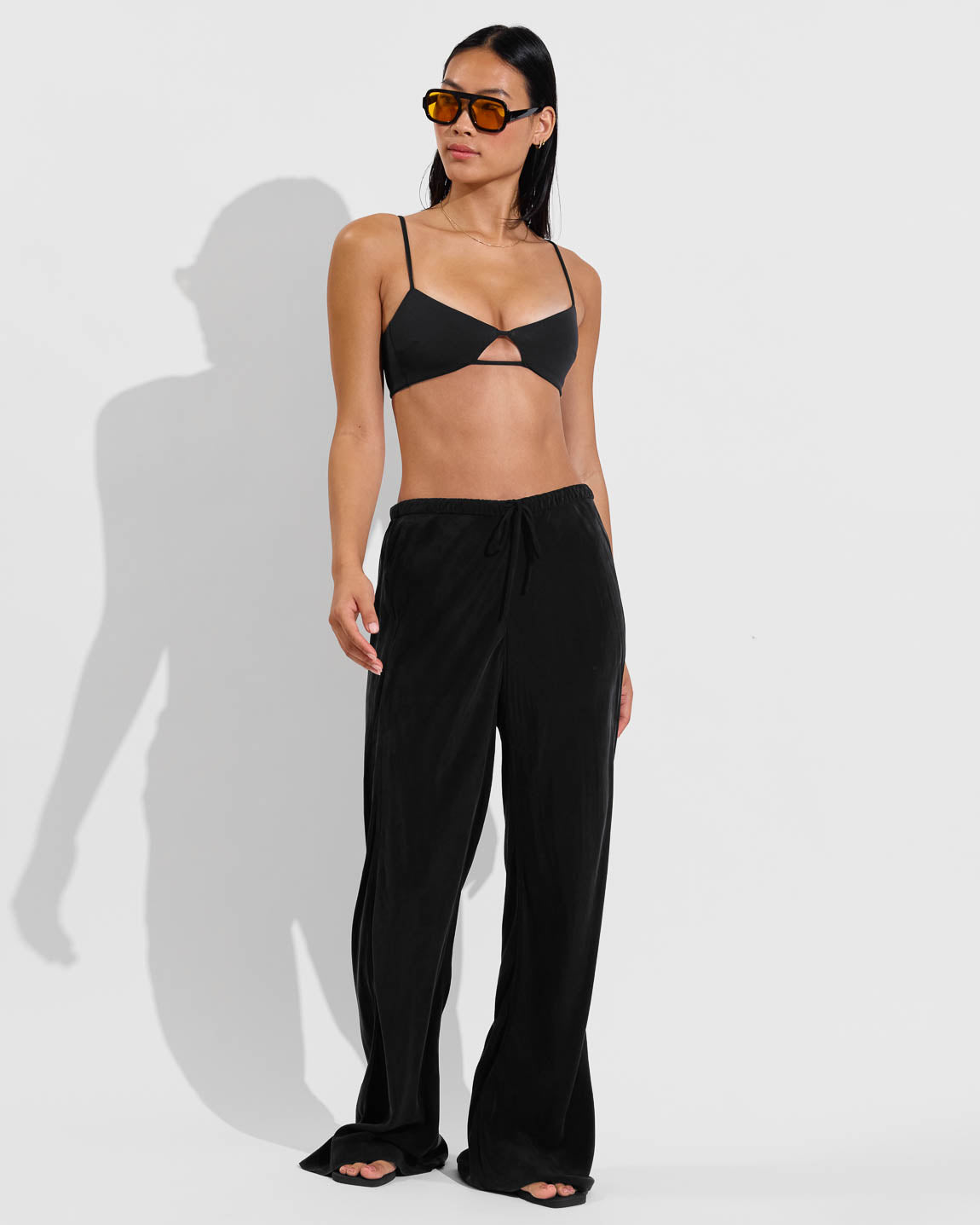 Sunny Side Top + Throwback Bottom + Journey Pant - Jet (Size S)