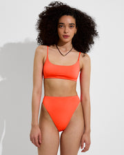 Pool Days Top + Super Hi Hi Bottom - Aperol (Size S)