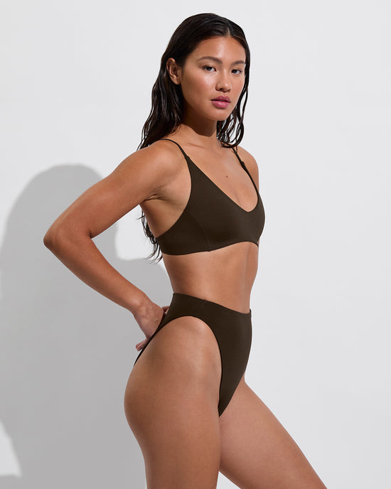 Sunday Top + Super Hi Hi Bottom - Cold Brew (Size S)