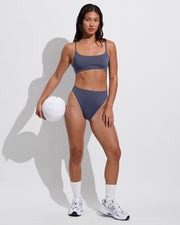 Pool Days Top + Super Hi Hi Bottom - Varsity (Size S)