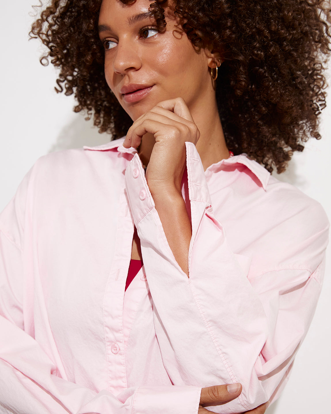 Port Button Down Light Pink Poplin Shirt – Left On Friday Canada