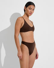 Sunday Top + Throwback Thong - Cold Brew (Size S)