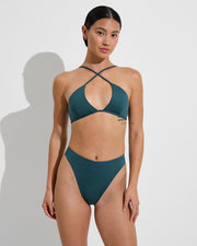 Reef Top + Throwback Thong - Deep End (Size S)