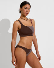 Top Shelf (32D, Size S) + Wear To Bottom - Cold Brew / Sandal / Storm (Size S)